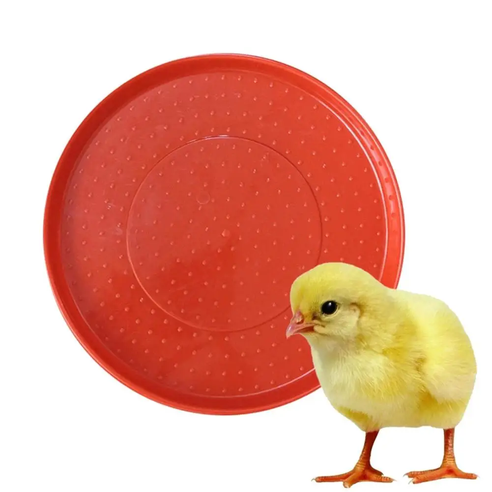 

Thickened Feeding Trough Non-slip Round Chicken Feeder Plate Food Basin Breeding Equipment