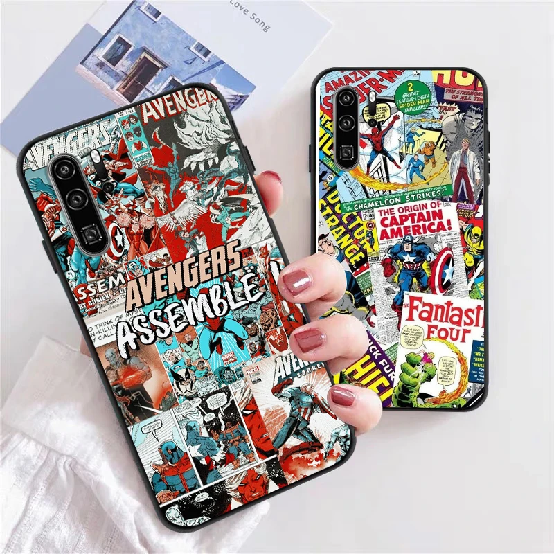 

Marvel Avengers US Phone Cases For Huawei Honor P30 P40 Pro P30 Pro Honor 8X V9 10i 10X Lite 9A Soft TPU Back Cover Carcasa