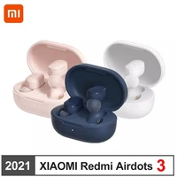 original xiaomi redmi airdots 3 wireless bluetooth 5 2 fast charging earphone stereo bass with mic waterproof noise reduction