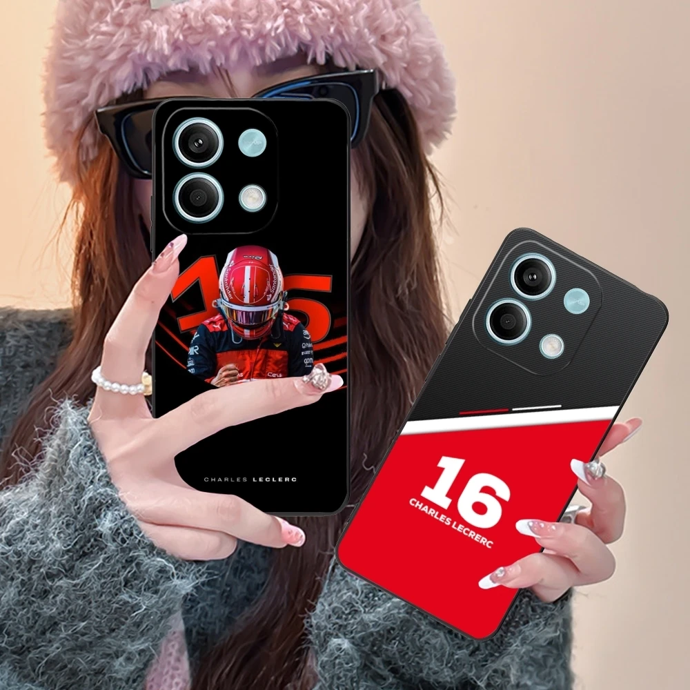 Чехол для мобильного телефона F1 Charles lock Xiaomi POCO M6 M5 M4 M3 X6 X5 X4 X3 F6 F5 F4 F3 F2 C40 Pro GT 5G черный