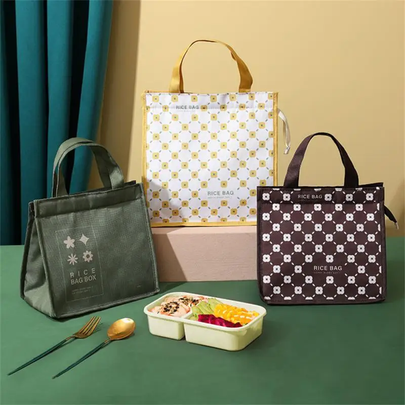 

Women Thermal Bag Insulated Thermal Fashion Lunch Bag Thickened Lovely Heat Preservation Bag Storage Bag Fresh Cooler Hand Pack