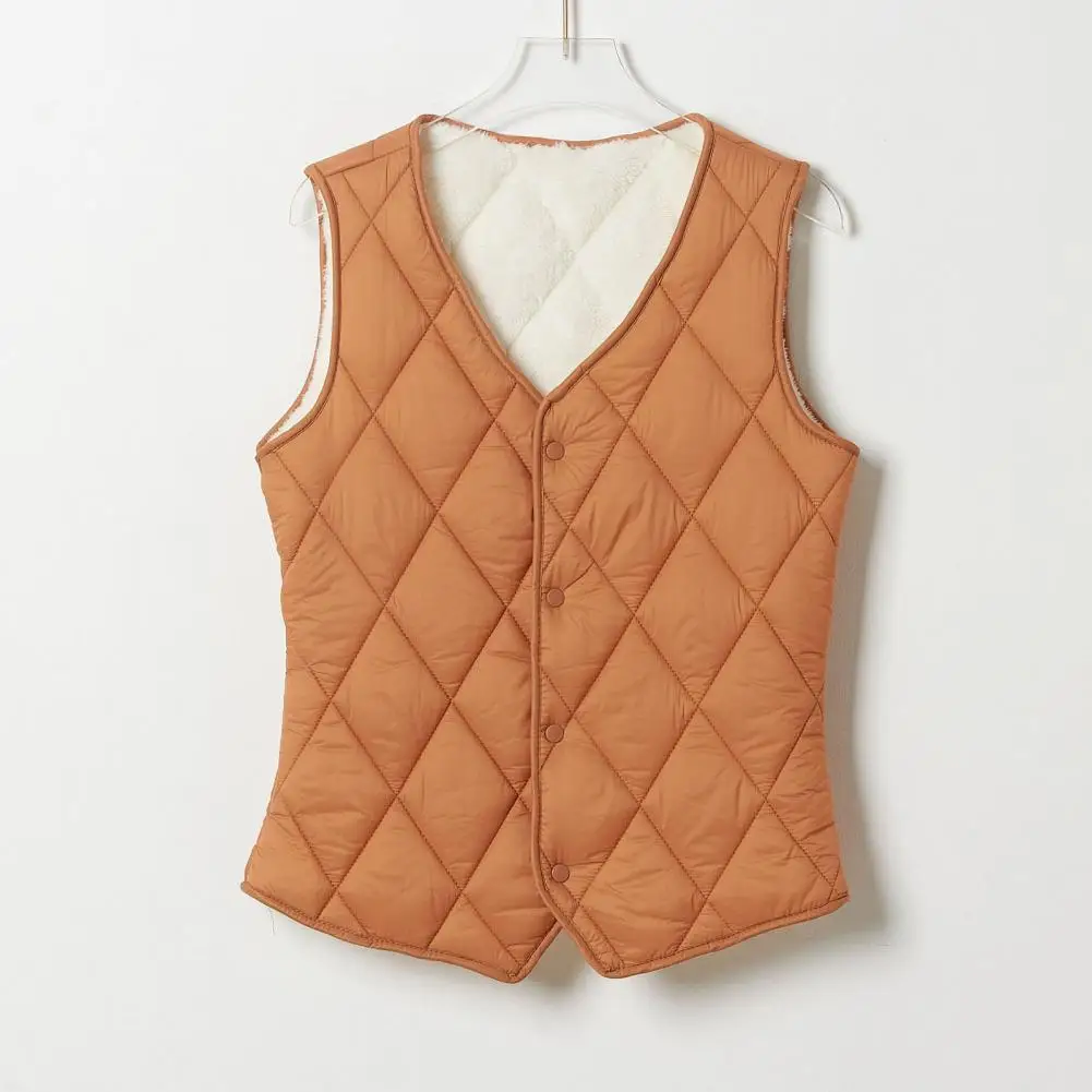 

Женское зимнее пальто, стильный женский жилет с V-образным вырезом и подкладкой, теплая ветрозащитная модная верхняя одежда для осени и зимы