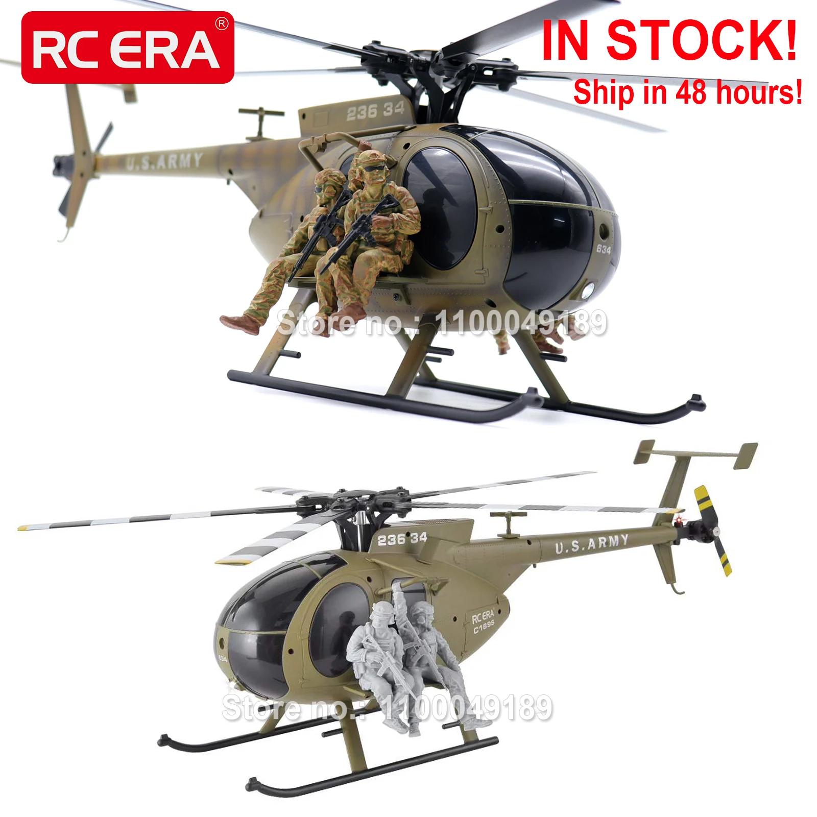 Фото Радиоуправляемый вертолет RC ERA C189 MD500 с фигурками, масштаб 1/28, бесщеточный двигатель, оптический гироскоп, пульт ДУ 2.4G, хобби-игрушка для взрослых. №1
