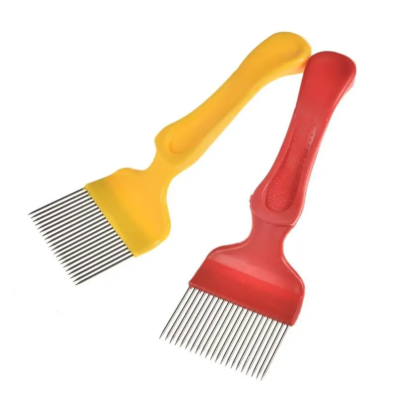 

Beekeeping Tools 21 Pin Straight Needles Uncapping Forks Handle Stainless Steel Honey Sparse Rake Shovel Comb Bee Equipment