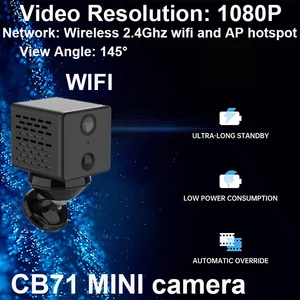 Vstarcam 1080P Mini Camera CB71 Rechargeable Battery IP Camera Security Sureveillance Camera Wifi Camera & DV Recorder 2 in 1
