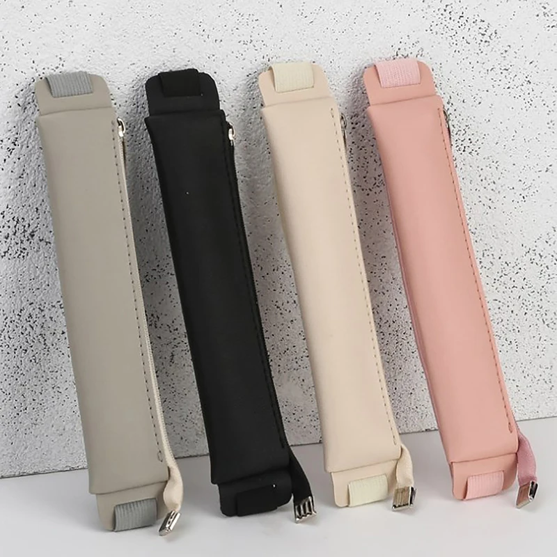 

17*3.5cm PU Leather Pencil Case With Elastic Bandage Buckle Notebook Pen Storage Bag Touch Screen Pen Cover