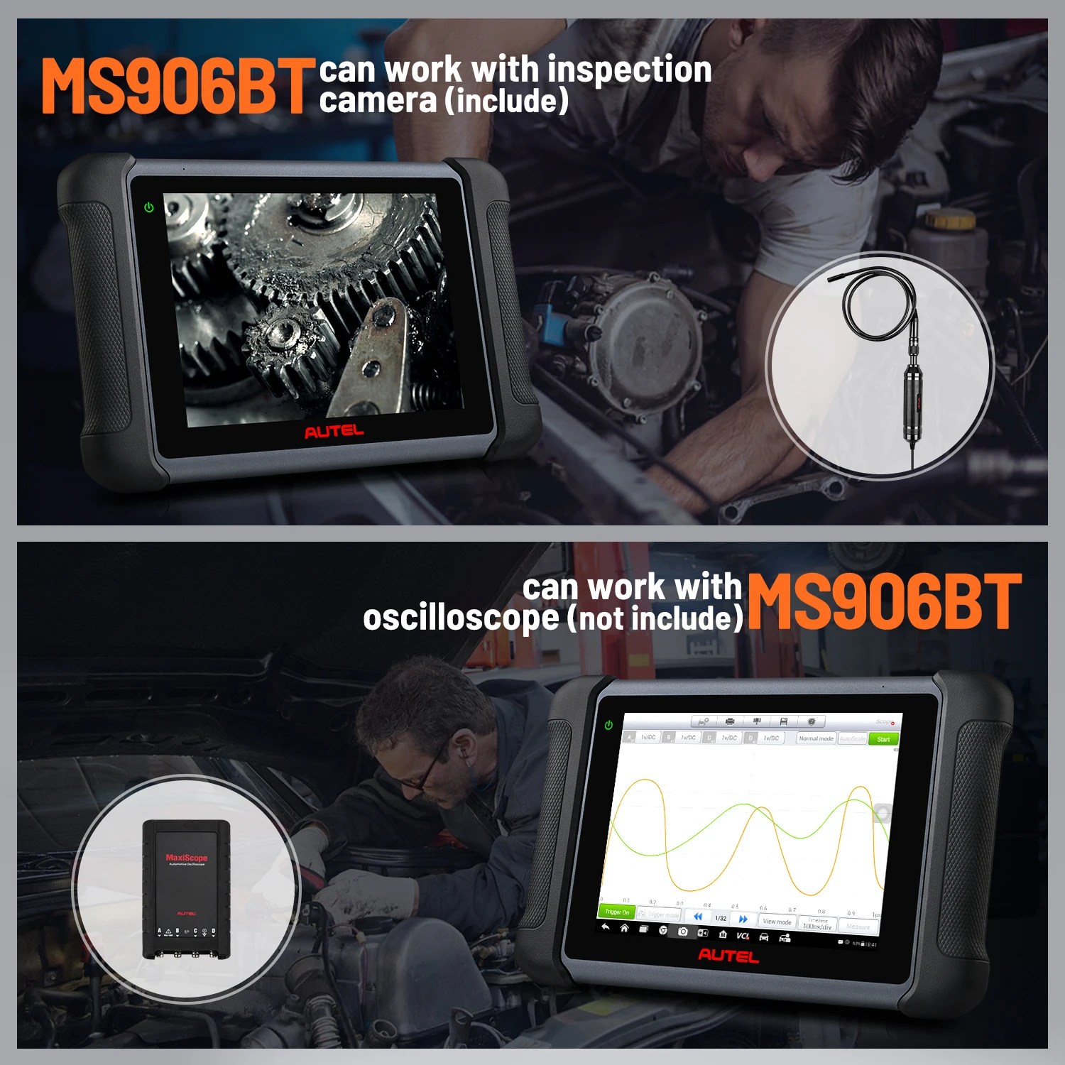 Автомобильный диагностический инструмент Autel MaxiSys MS906BT Bluetooth расширенное