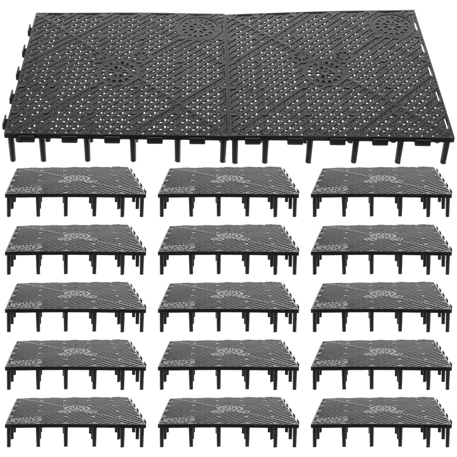 20 Pcs White Serving Tray Tanks Mini Strainer PVC Filter Plate Accessories Grate