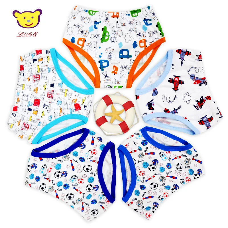 

Little Q 100% Cotton boys and girls panties for 1-5 baby clothes spring autumn suits 5 pcs/lot low price good quality underwear