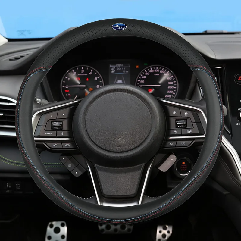 

Auto Steering Wheel Cover 38cm ,Non-slip,Suitable for Subaru Steering wheel cover XV Legacy Forester Outback WRX Impreza Tribeca