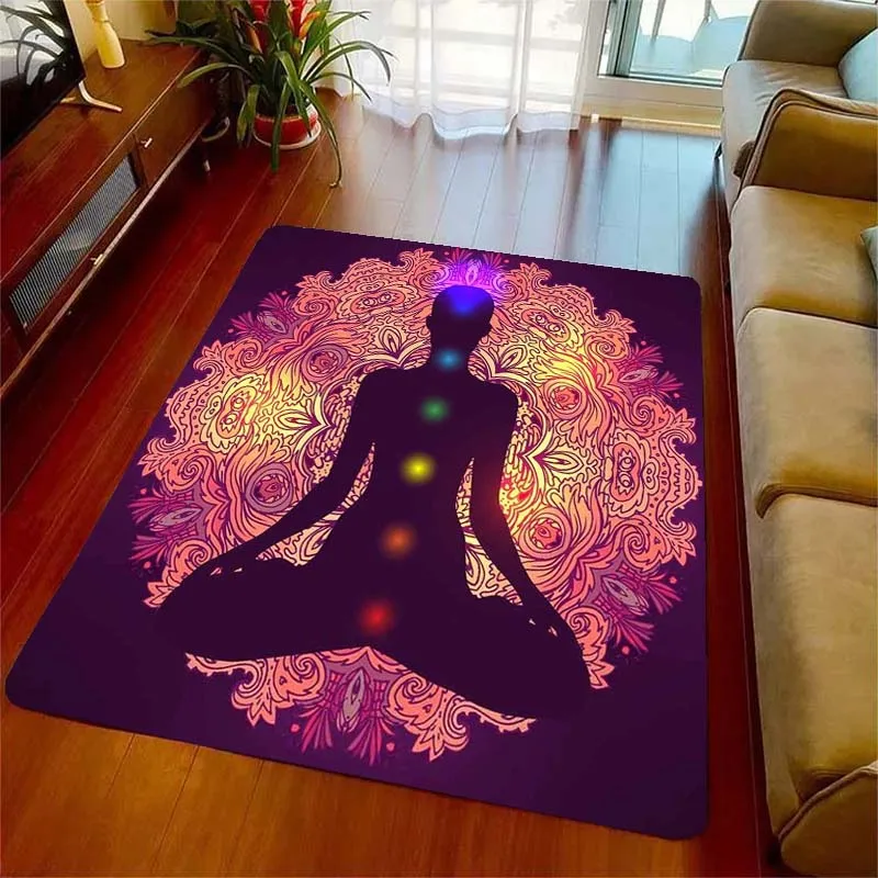 Чакра Йога Радуга 7 индийская Мандала богемные коврики для гостиной спальни