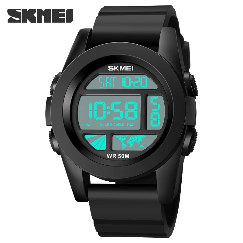 

LED Light Electronic Wristwatches For Men 5Bar Waterproof Male Sport Watch Countdown Alarm Clock reloj hombre SKMEI Montre Homme