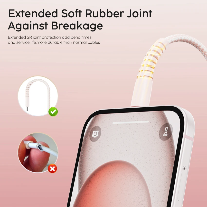 Фото JianHan Кабель USB C — USB C для iPhone 15 Plus Pro Max 60 Вт PD Кабель для быстрой зарядки типа C для Macbook Xiaomi Samsung LG №2