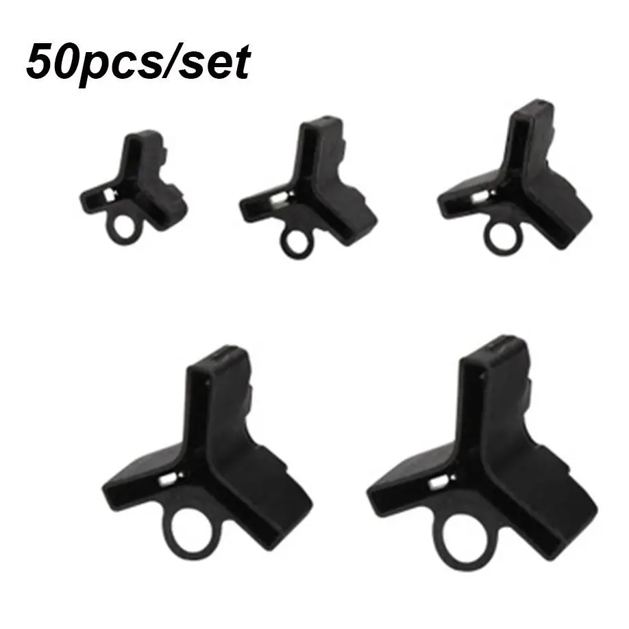 50pcs Fishing Treble Hooks Covers Case Bonnets Caps Durable Lightweight Safety Protector Set Anti-hook Gear Accessories - купить по