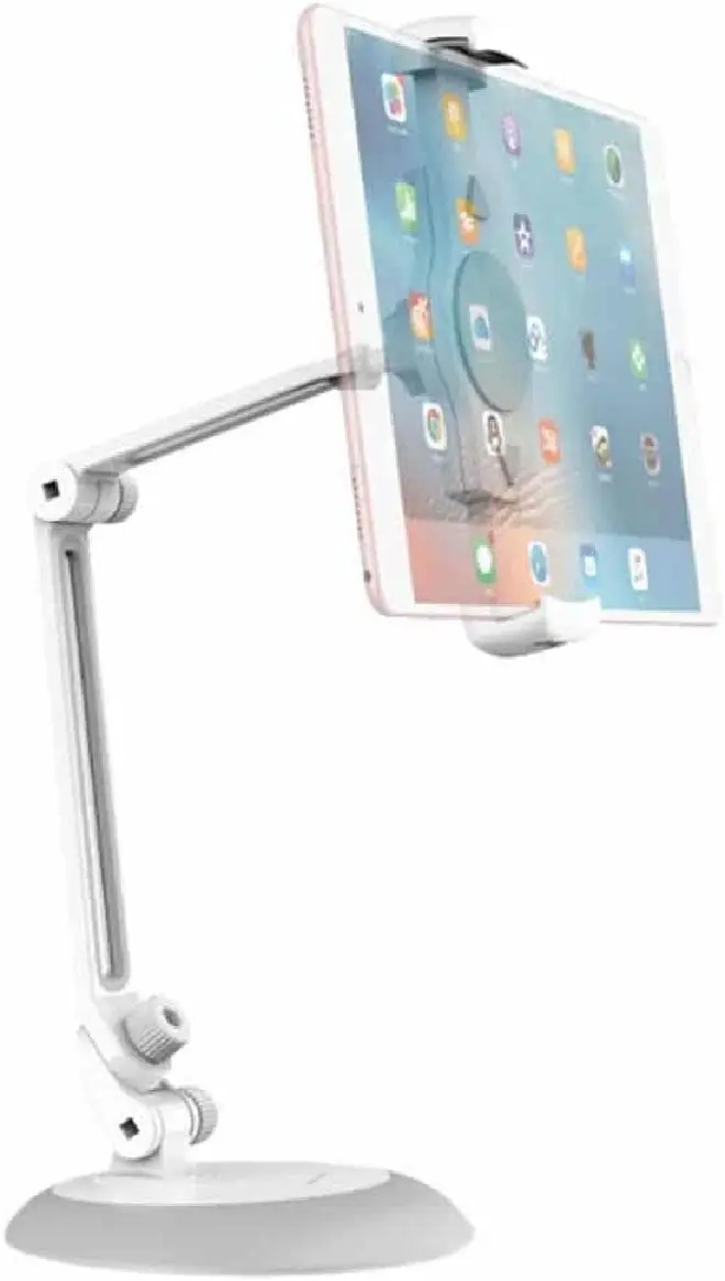 

Suporte para celular Suporte de Mesa Ajustável Para iPhone/iPad/Galaxy/Celular/Tablet até 10.5 Polegadas da