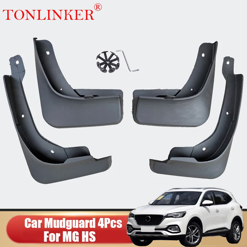 

TONLINKER Car Mudguard For MG HS 2020 2021 2022 Front Rear Mud Flaps Mudguards Splash Guards Fender Mudflaps 4Pcs Accessories