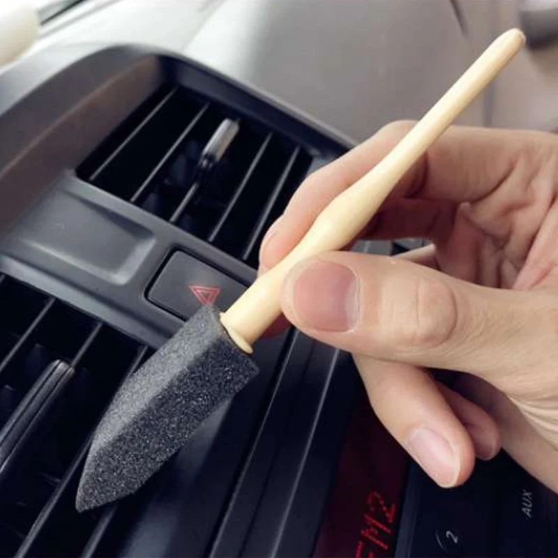 

10Pcs Car Air Conditioner Vent Brush Car Grille Cleaner Auto Detailing Blinds Duster Brush Car-styling Auto Accessories