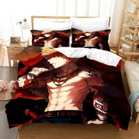 my hero academia 3d cartoon bedding set anime printed kids duvet cover twin full queen king size bed linens bedclothes for young