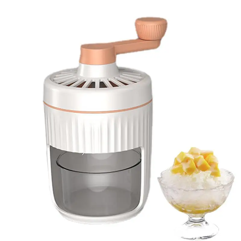 Manual Crank Ice Crusher Ice Crusher Shaver Portable Detachable Snow Cone Machine For Drink Offices Outdoors Home