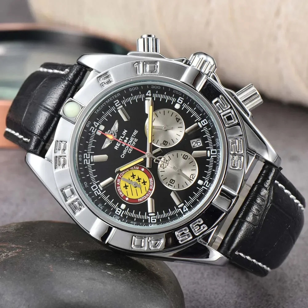 

Популярные мужские многофункциональные наручные часы AAA + Breitling с автоматической датой, роскошные полностью из нержавеющей стали