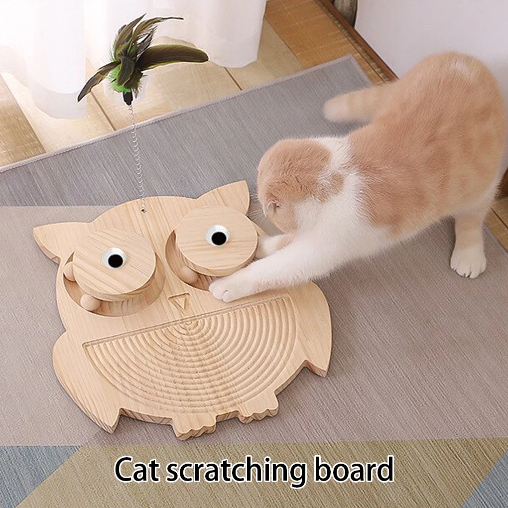 

Деревянная Когтеточка для домашних животных, милые шлифовальные ногти, защитная доска для мебели, Домашние развлечения, игровые игрушки, Ко...