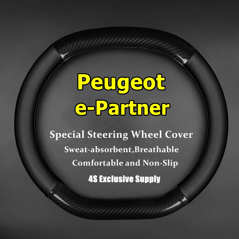 

Fiber Leather For Peugeot E-Partner EPartner Steering Wheel Cover Van 2021
