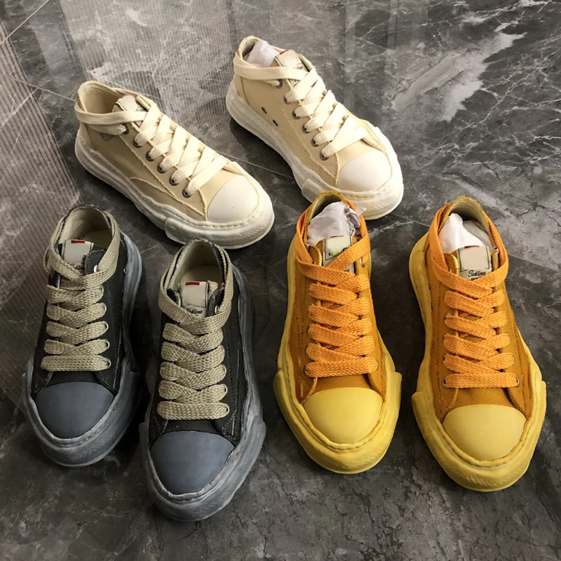 

Japanese Fashion Back Bandage Board Shoes Men's Casual Vulcanizes Shoe Male Canvas Mocasines Women's Low Cut Flats Sneakers