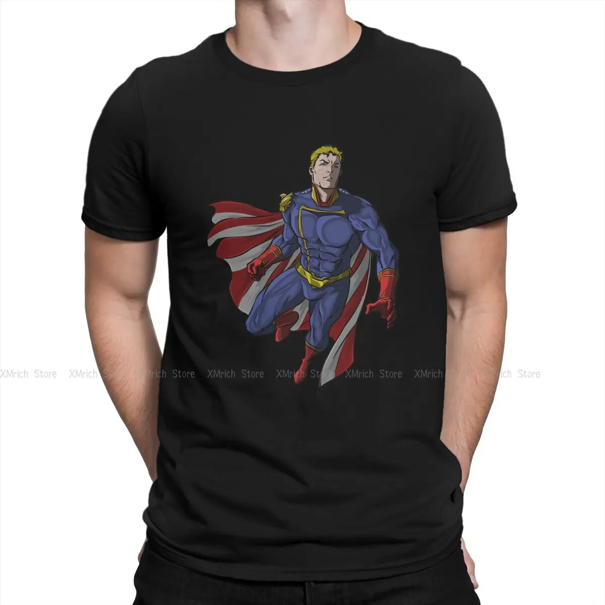 

Men Homelander 1 T Shirts The Boys TV Show Cotton Clothing Vintage Short Sleeve O Neck Tee Shirt Original T-Shirts
