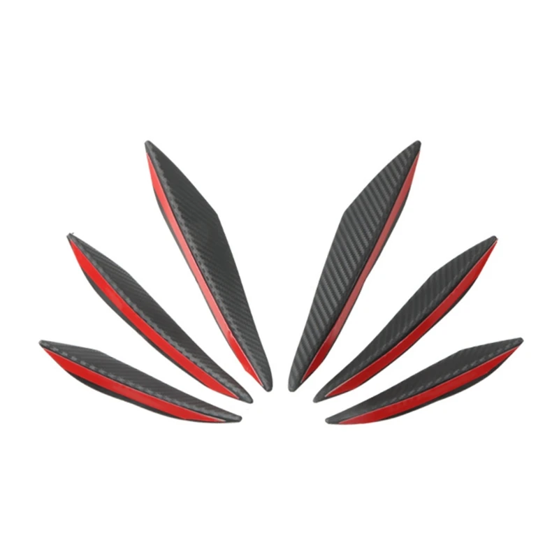 

Vehicle Bumper Lip Lower Corner Aerodynamic Wing Spoiler Air-Deflector Exterior Parts Winglet Blade Decoration Spats 6x