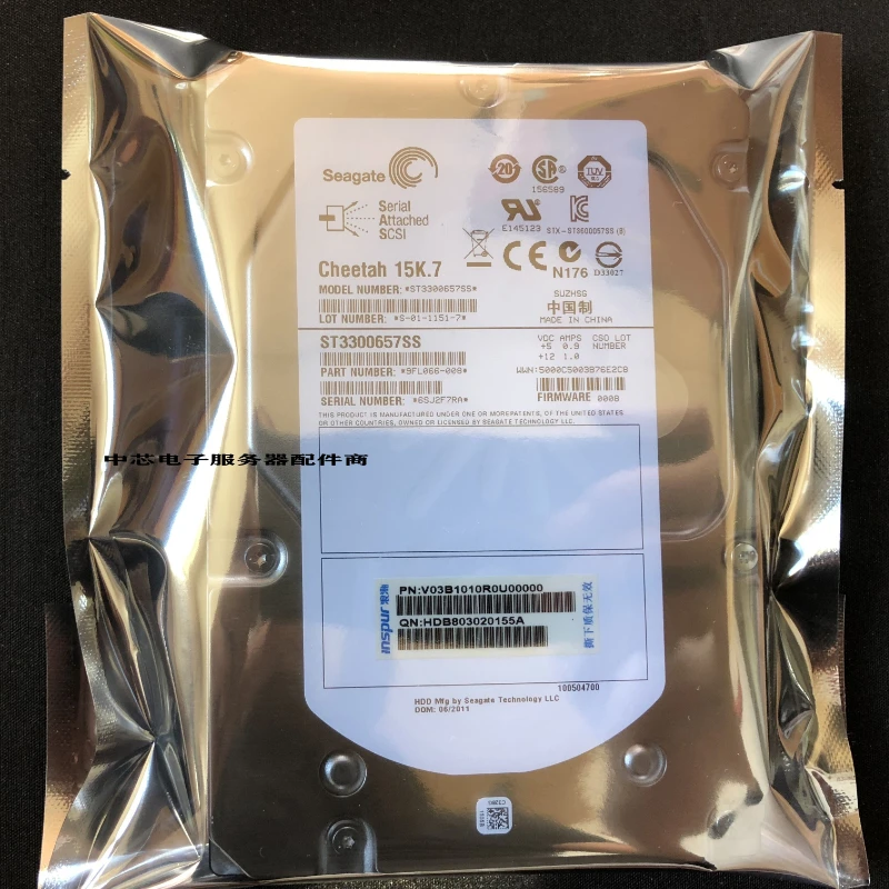 

15k 3.5 SAS St3300657ss Nf8560m2 Nf5170m4 Server Hard Disk