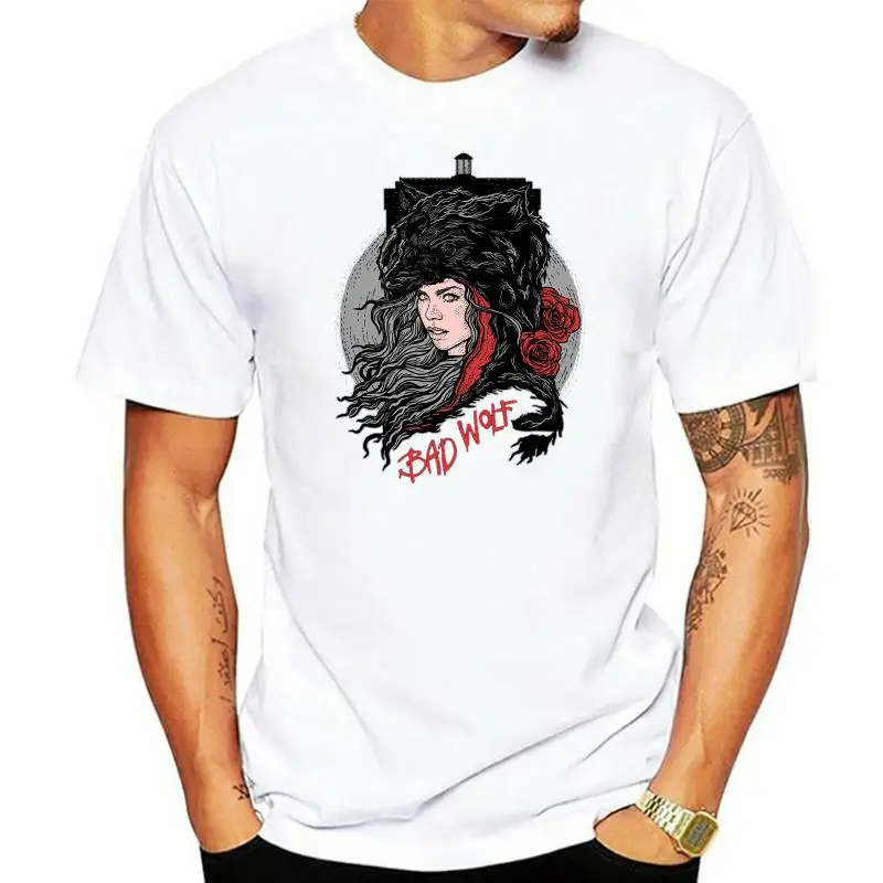 

Men tshirt Bad Wolf Doctor Who T Shirt Printed T-Shirt tees top