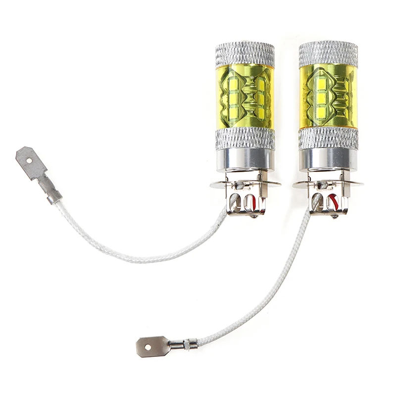 

2 шт., противотуманные фары 12-24 В H3 80 Вт 16 SMD