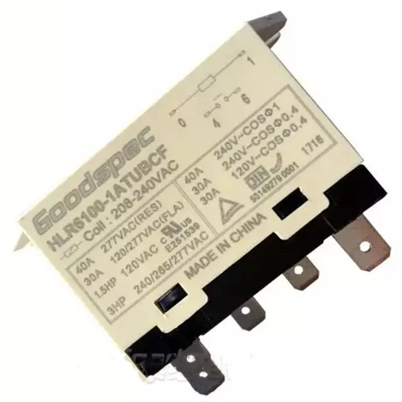 

1 PCS HLR6100-1ATUBCF 208-240VAC Relay 4 Pins Contacts
