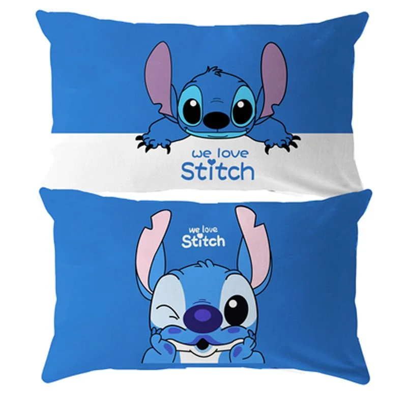 

Disney Pillow Cases Cushion Cover Cartoon Lilo Stitch Cushion Cover on Bed Sofa Christmas Boys Girls Gift 40x65cm