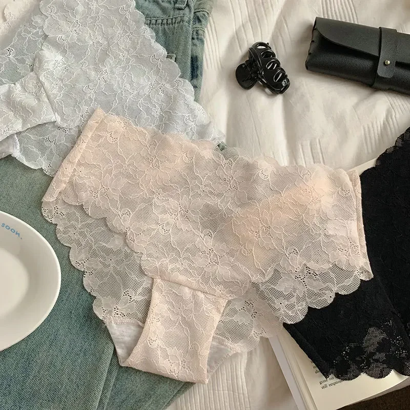 Оригинальное сексуальное кружевное нижнее белье для женщин с низкой талией без