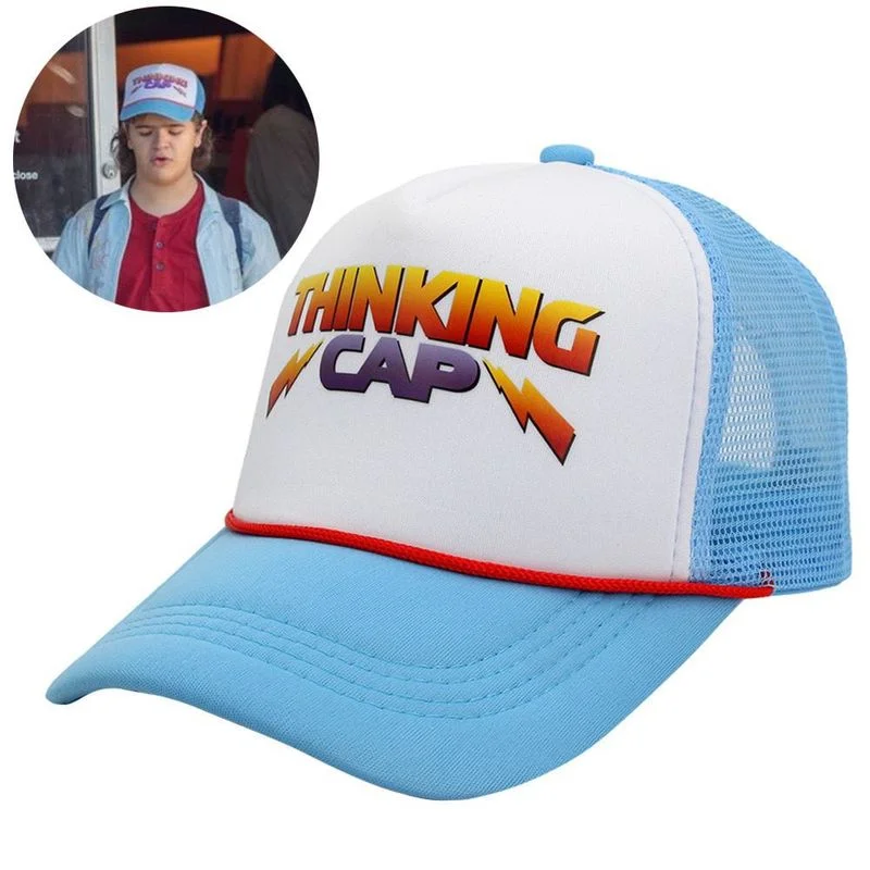 

Cosplay Stranger Things Season 4 Dustin Eleven Lucas Hat Hell Fire Club Baseball Cap Unisex Adjustable Cosplay Accessories