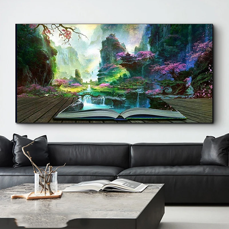 

Алмазная живопись «сделай сам», полная выкладка, лес, водопад, искусство, вышивка стразами, пейзаж, вышивка крестиком, Современное украшение для стены, спальни