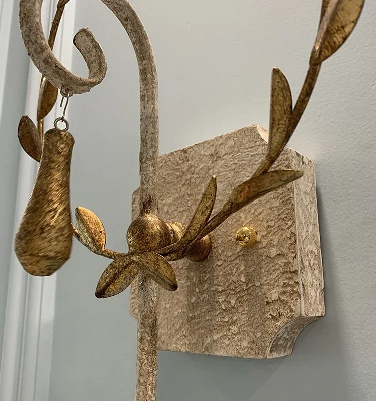 Золотистые пшеничные листья во французском стиле фотообои с одинарной головкой