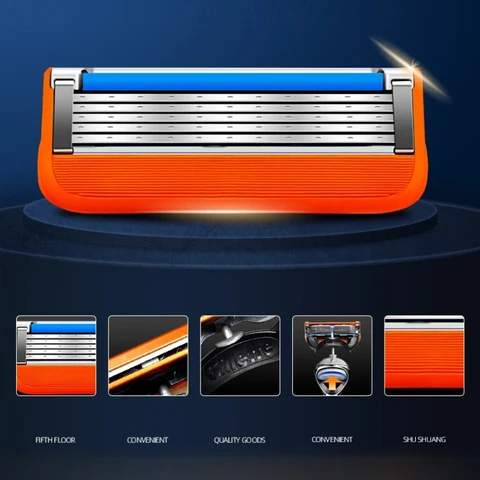 Лезвия Gillette Fusion 5 слоев