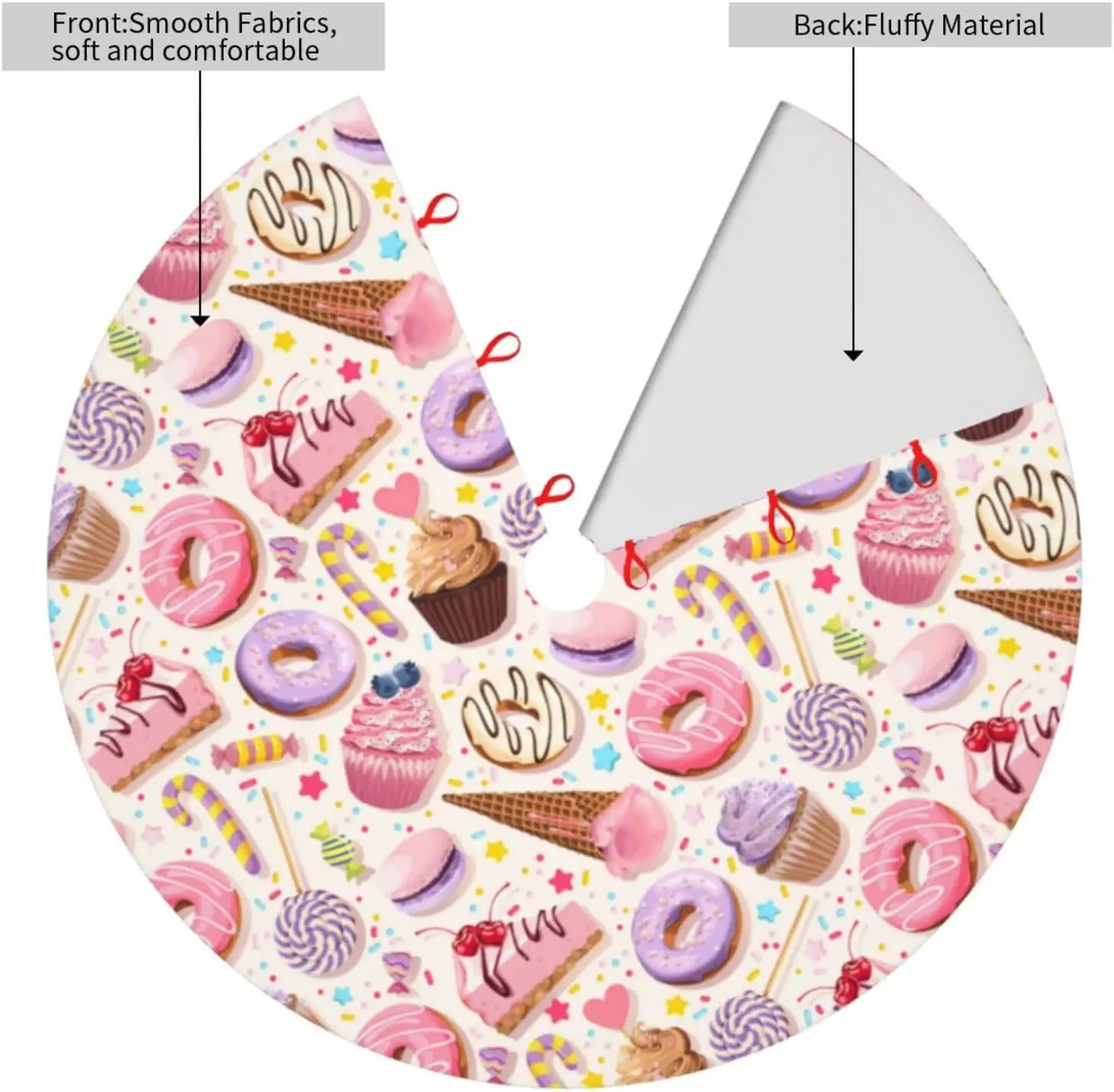 Леденцы конфеты макарун капкейк юбка на рождественскую елку 36 дюймов для