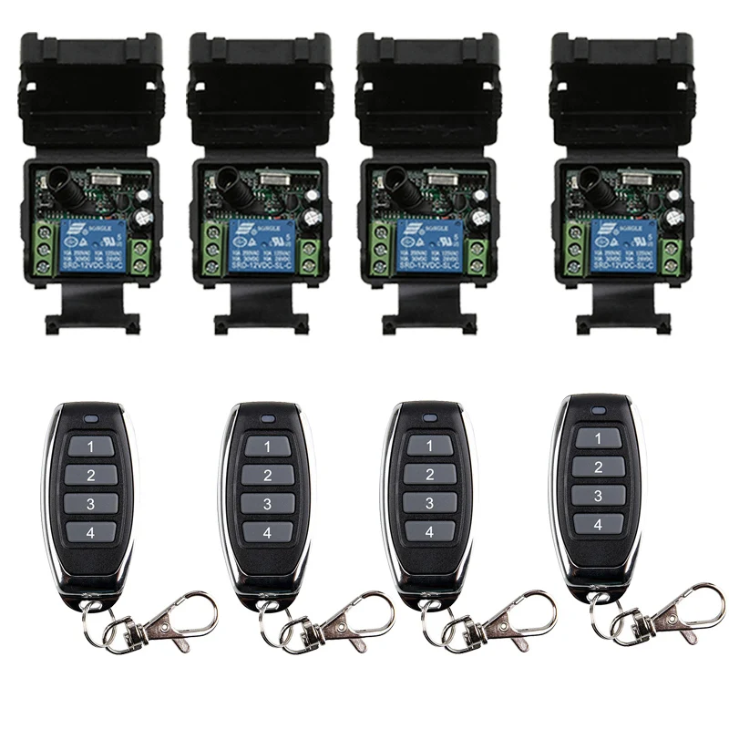 DC12V 24V 1CH 1 CH Мини беспроводной радиочастотный пульт дистанционного управления