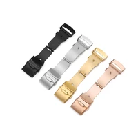 wholesale 20pcslot stainless steel watch buckle watch clasp 16mm 18mm 20mm 22mm 24mm watch bands watch straps double safety new