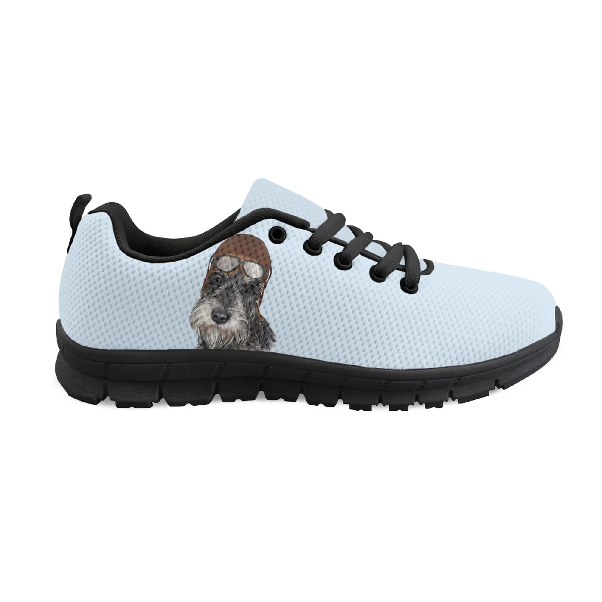 Yikeluo Cartoon Pattern Print Flats Ladies Shoes Casual Spring Autumn Summer Air Mesh Light Women Footwear Zapatos Mujer