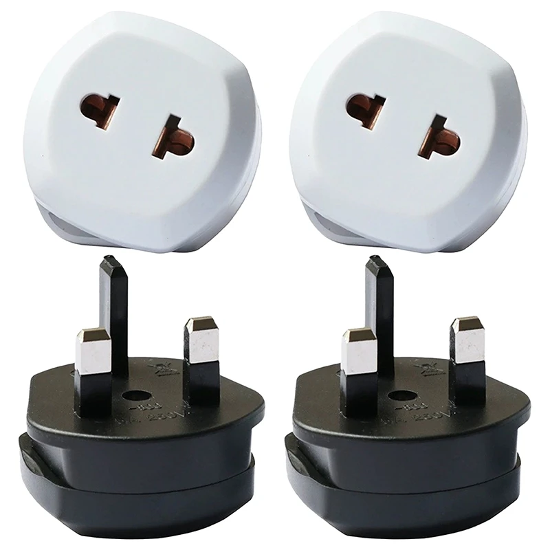

Universal Travel Adapter UK to EU Wall AC Power Charger Adapter Outlet Converter Power Socket Plug Black Adaptor Connector