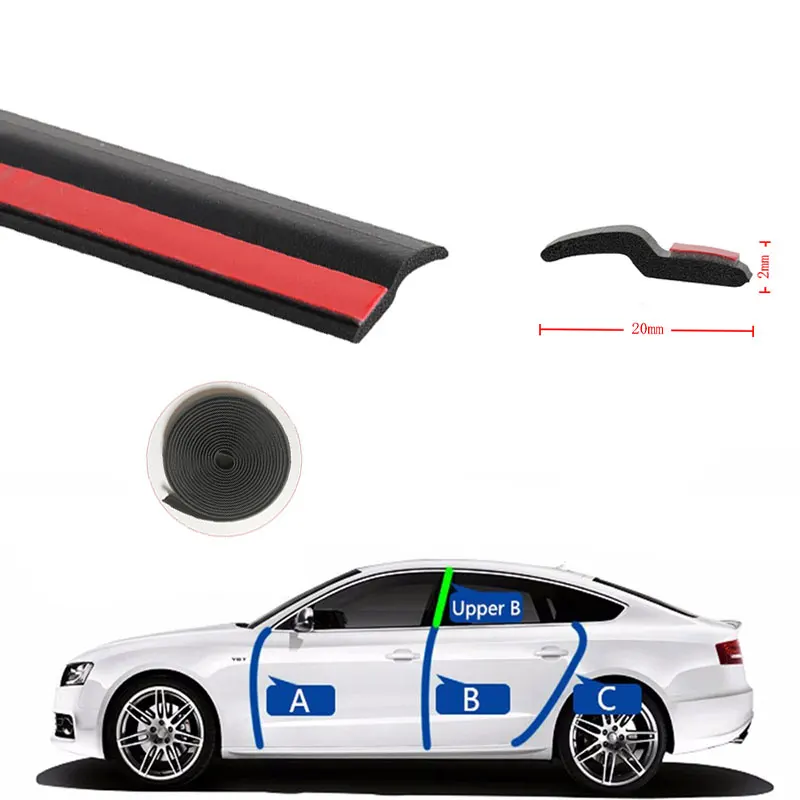 Уплотнитель автомобильной двери типа Z 4 метра с шумоизоляцией автомобильная