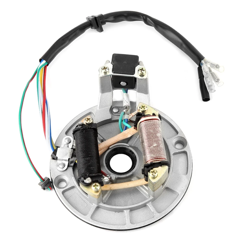 

JH70 Stator Plate Pickup Magneto Ignition Coil Rotor for Pit/Dirt Bike 70cc 90cc 110cc 125cc Stator Coil Stator Coil Stator