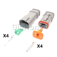 1 set 4 ways auto accessories car electrical cable socket dt04 4p e008 dt04 4s e008 automobile sealed connector