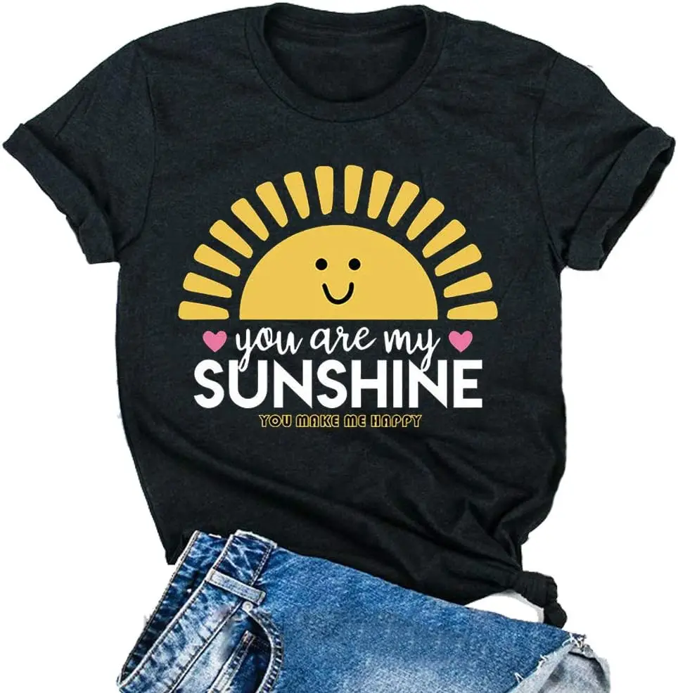 Женская футболка YourTops You are My Sunshine