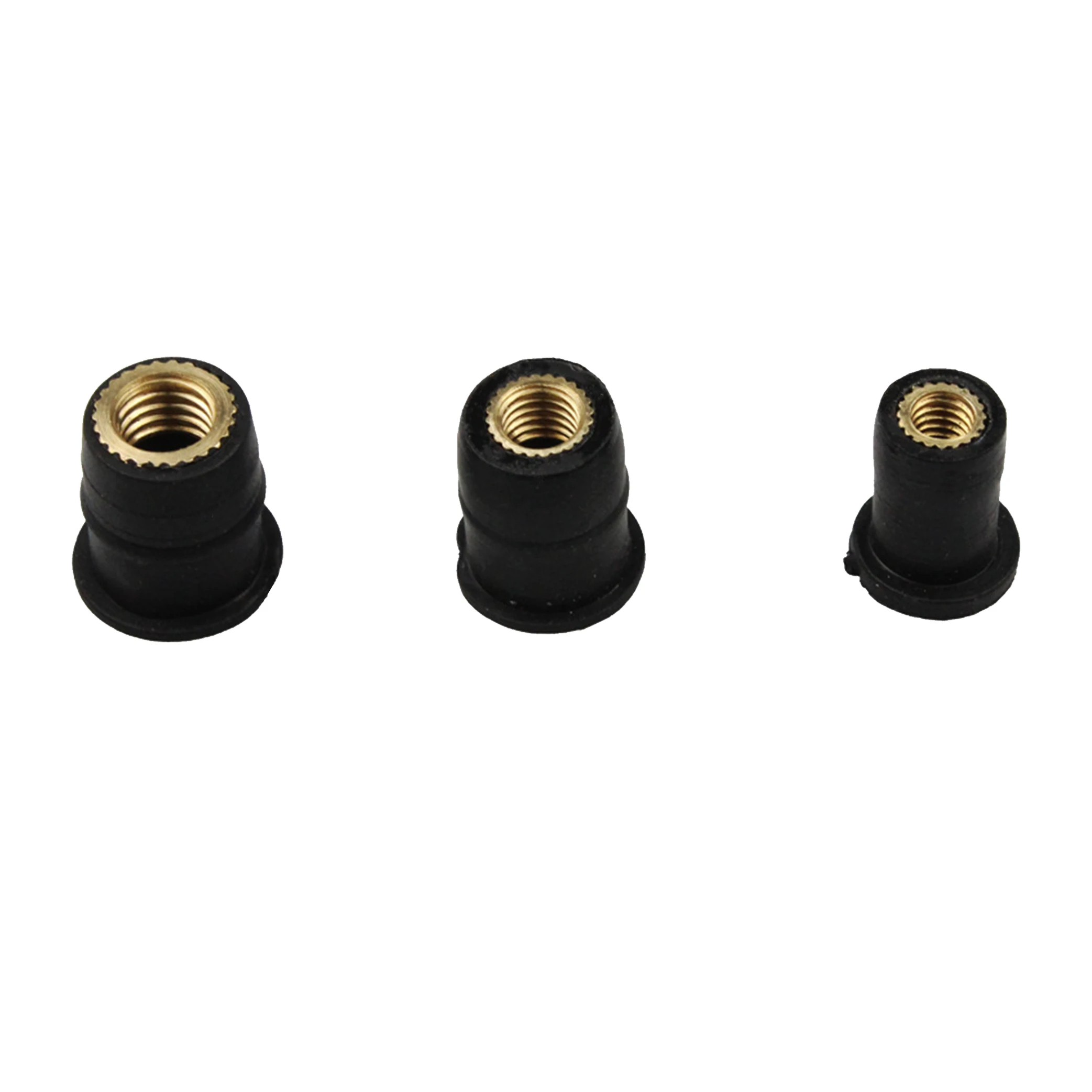 10pcs Motorcycle M4 M5 M6 Metric Rubber Well Nuts Windscreen Fairing Cowl Anodized Aluminum Moto Screws Bolts Accessories - купить по
