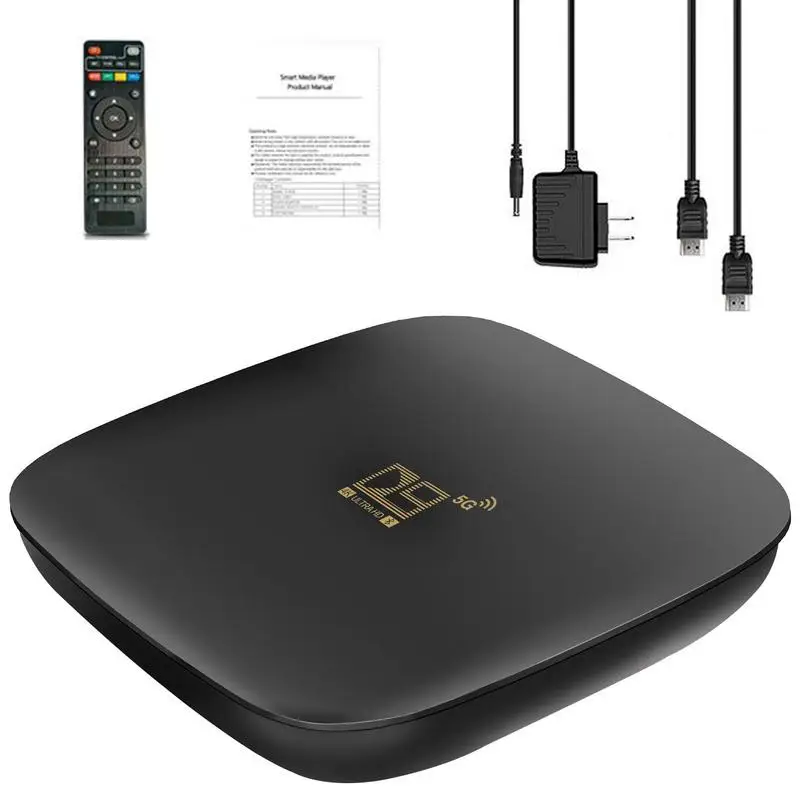 

D9 Android 10.0 Smart Box Dual-band High Definition Set-top Box 2.8G 5G WIFI High Speed TV Box Home Youtube Media Player